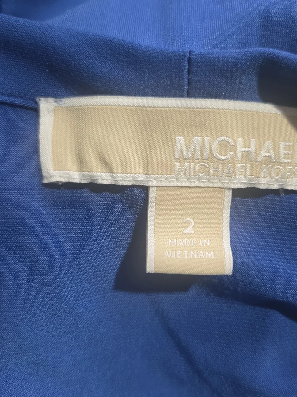 Michael Kors Cobalt Blue Wrap-Style High-Low Maxi Dress